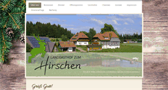 Desktop Screenshot of gasthaus-hirschen.de