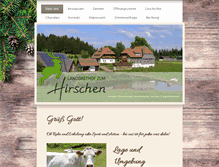 Tablet Screenshot of gasthaus-hirschen.de